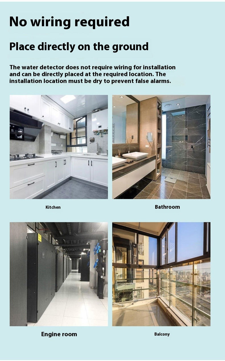 Home Water Damage Alert System - Early warning before small leaks become costly damage