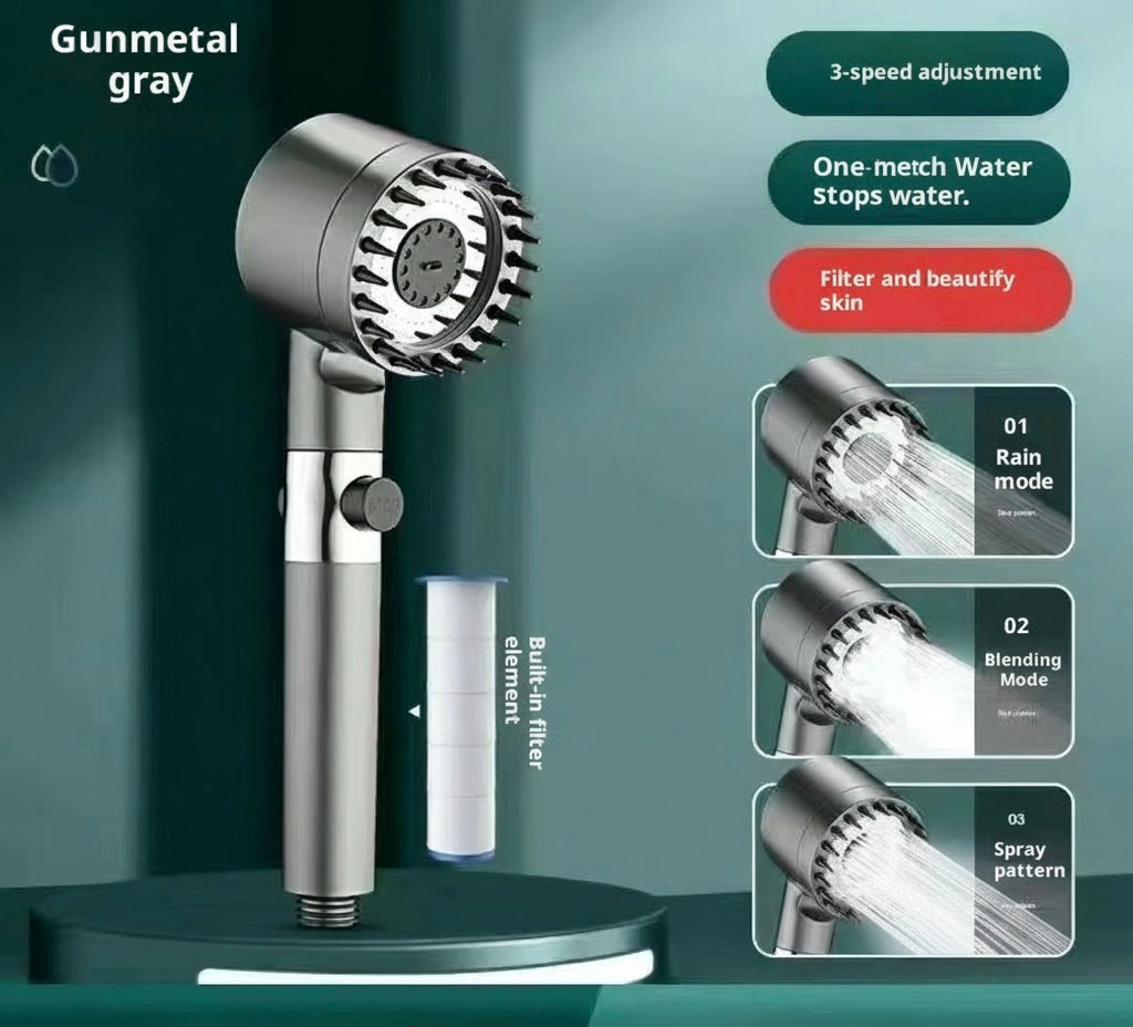 Handheld Shower Head with Multiple Spray Modes