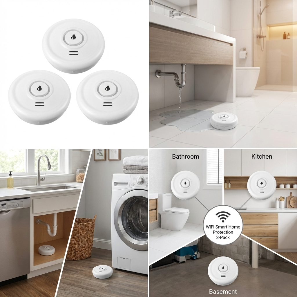 Home Water Damage Alert System - Early warning before small leaks become costly damage